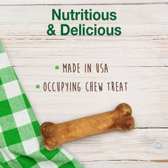 Nylabone Healthy Edibles natural y digestible para perros curiosos.