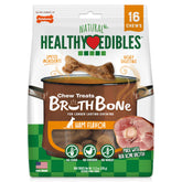 Nylabone Healthy Edibles: hueso de caldo natural con sabor jamón para perros