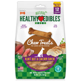 Nylabone Healthy Edibles hueso de res asada, duradero y sabroso para perros pequeños.