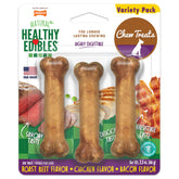 Nylabone Healthy Edibles en paquete de variedades, recompensa para perros.