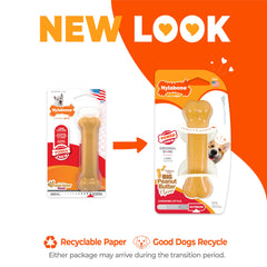 Nylabone Hueso Original de Masticación, muestra durabilidad para mordidas intensas en casa.