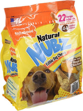 Nylabone Natural Nubz, bocadillos comestibles 66 piezas, ideal para masticación diaria