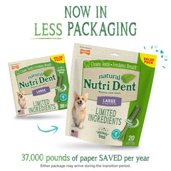 Nylabone Nutri Dent textura 360 grados para limpieza dental completa.