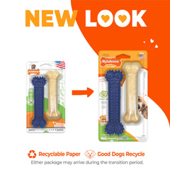 Nylabone sabor a pollo, atracción duradera para el juego.