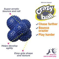 Power Play Crazy Ball tiene seis lados que mejoran el agarre en cada recogida.