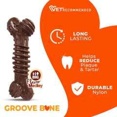 Nylabone superficie texturizada ayuda a limpiar dientes al masticar