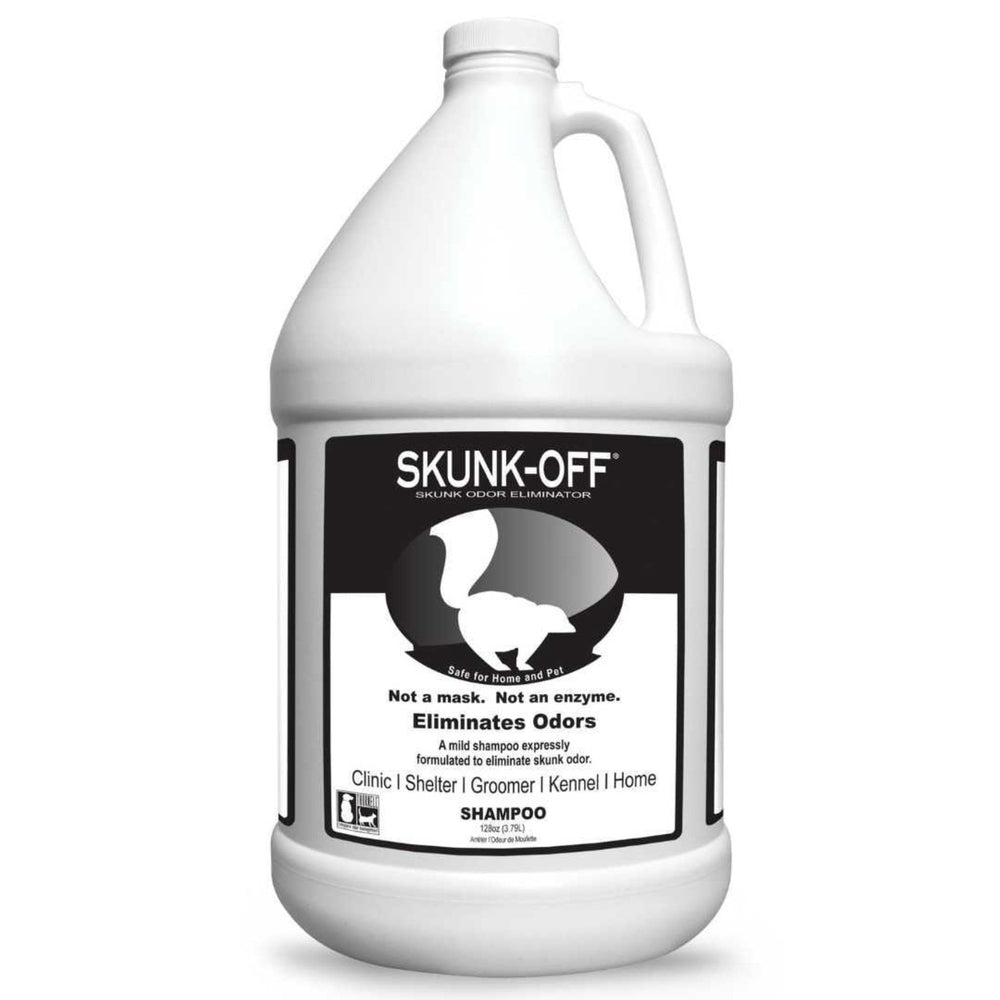 Odorcide Skunk Off: botella mostrando el producto para eliminar olor de zorrino.