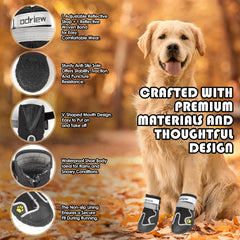 ODRIEW zapatillas para perros talla grande cierre ajustable para un ajuste seguro