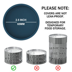 OHMO cubiertas para latas de 65 mm, compatibles con latas pequeñas