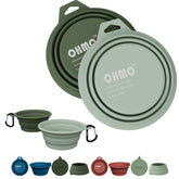 OHMO tazón plegable en camuflaje para perros, ideal para viajes y paseos