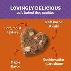 Old Mother Hubbard galletas para perro con avena visible y aroma suave, textura agradable para premiar.
