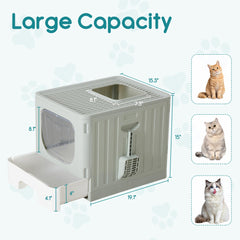 OLIXIS tapa filtrante reduce desorden al salir el gato de la caja.