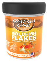 Omega One copos para pez dorado, paquete abierto para alimentar fácilmente