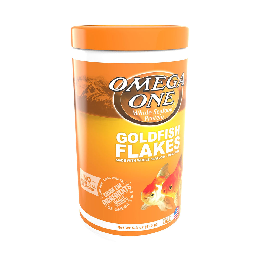 Omega One Copos para pez dorado en envase práctico para almacenamiento