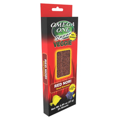 Omega One Super Veggie Alga Roja, textura crujiente ideal para snack.