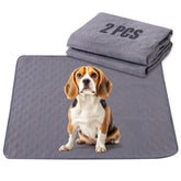 Ondware almohadilla lavable para perros, gris, absorbente y reutilizable para entrenamiento.