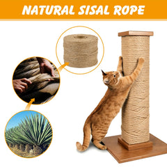 Ondware cuerda sisal 6 mm, 328 ft, resistente para uso exterior.