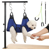 Ondware brazo de grooming para perros con base estable y seguridad durante la sesión.
