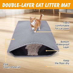 Ondware material suave de la alfombra arenero, tacto cómodo para las patas.