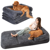 Ondware cama-perro-plegable: cama sofá para humanos y mascotas, útil en casa o campamento.