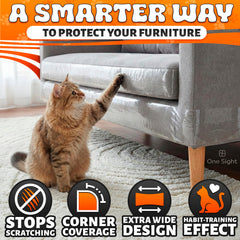 One Sight protección anti arañazos para puertas y paredes adhesivo claro.