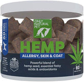 Only Natural Pet Alergia masticables suaves para perros, apoyo a la piel sana.