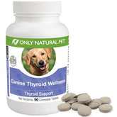 Only Natural Pet bota con tabletas masticables para el bienestar tiroideo del perro
