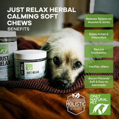 Mezcla herbal de Just Relax de Only Natural Pet para la relajación