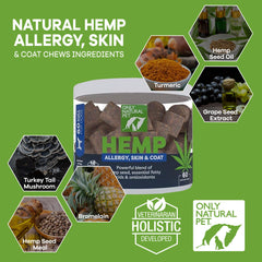 Only Natural Pet Omega-3 para perros, suplemento para piel y pelaje.