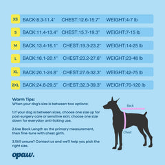 OPAW diseño ergonómico, fácil de colocar para mascotas