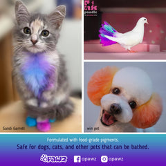 OPAWZ Hawaii Blue: tinte sin olor para colorear mascotas de forma segura.