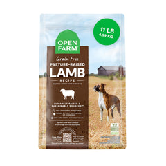 Open Farm: alimento seco sin granos de cordero, bolsa de 11 lb, apoyo a una dieta equilibrada