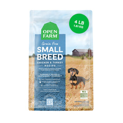 Open Farm alimento seco para perros pequeños, bolsa de 4 libras, sin granos.