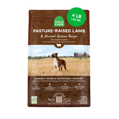 Open Farm bolsa de croquetas de cordero con granos antiguos para perros saludables