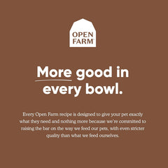 Open Farm Pasture-Raised Lamb, ingrediente clave en primer plano, cordero de pastura y superalimentos.