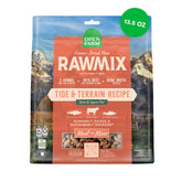 Open Farm RawMix liofilizados mordiscos empaque frontal: nutrición conveniente para la hora de comer.