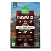 Open Farm RawMix sin granos, bolsa visible, nutrición para energía diaria.