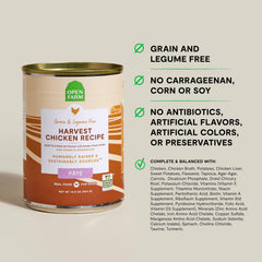 Open Farm pollo Harvest en lata, sabor auténtico para comidas completas