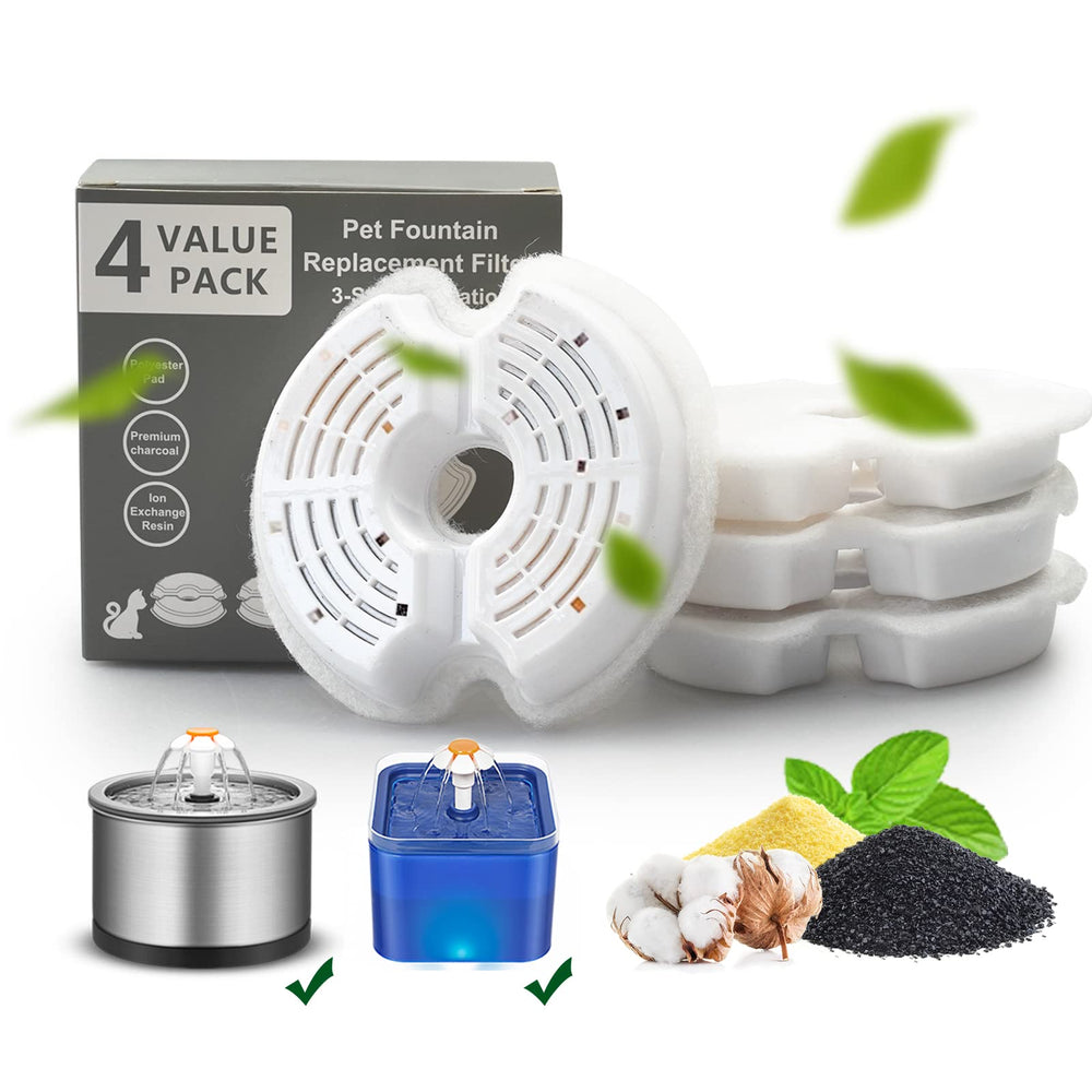 Filtros Opeth para fuente de gatos, paquete de 4 listos para usar.
