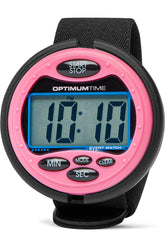 Reloj Optimum Time OE399 Rosa visto de frente para cronometrar competencias