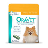 OraVet higiene dental para perros en bolsa amarilla facilita la rutina diaria de cuidado oral.