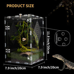 Orekemo Terrario Reptil, ventilación de 0,1 pulgadas para flujo de aire constante