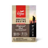 ORIJEN Amazing Grains Regional Red, bolsa de 4 libras, proteína de alta calidad para perros