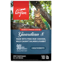 ORIJEN Guardian 8, bolsa 10 lb para gatos sin granos, comida seca premium