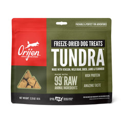 ORIJEN TUNDRA: premio crujiente en bolsa de 3.25 oz para aventuras.