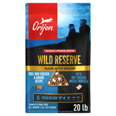 ORIJEN Wild Reserve: bolsa de 20 lb, alimento seco para perros activos.