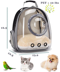 ORIZZP Mochila apta para aerolíneas para gatos y conejos de viaje.