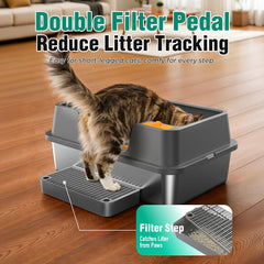 OROLEY caja XXL para gatos grandes, ofrece espacio cómodo para cada felino.