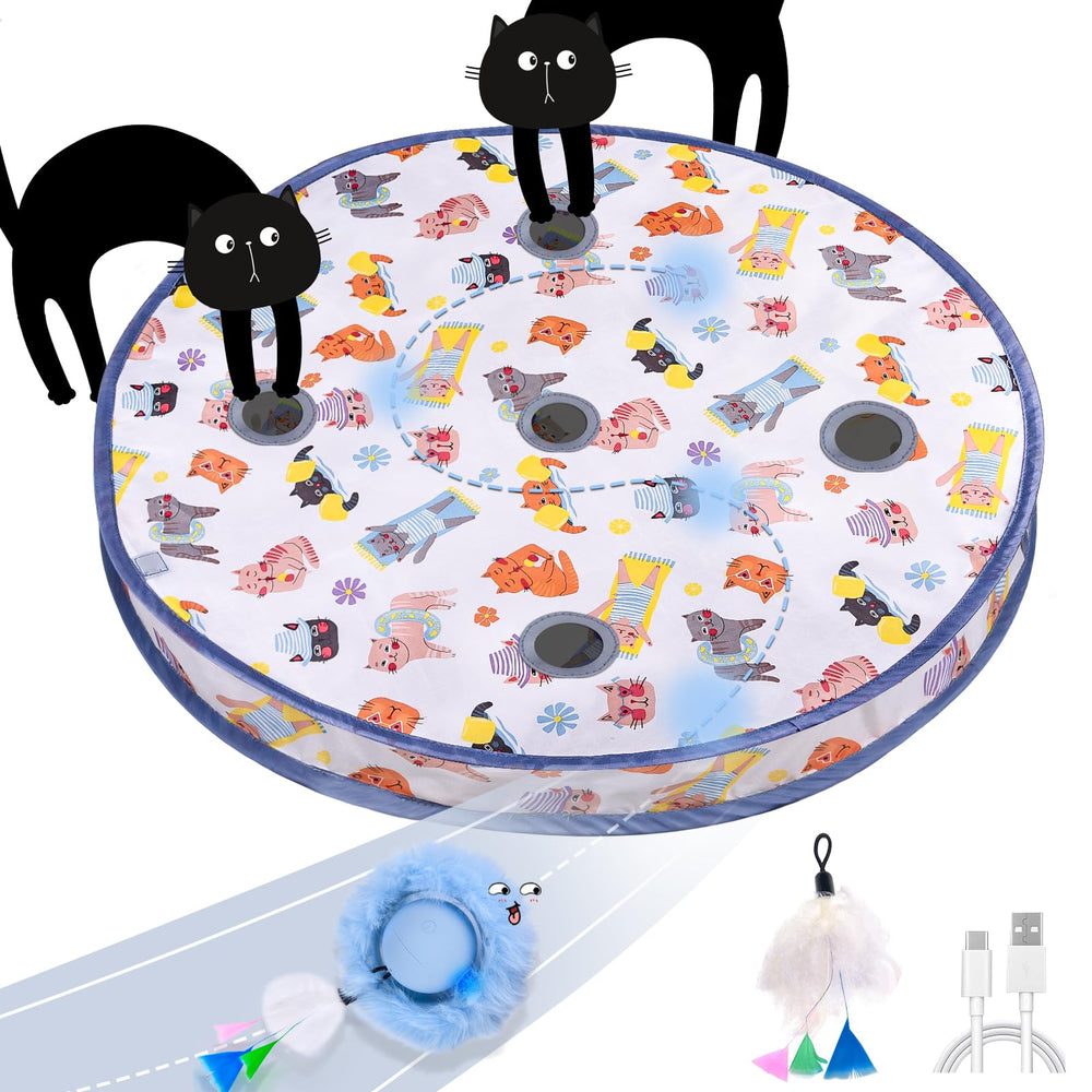 ORSDA bola interactiva para gatos, fomenta juego activo y curiosidad.