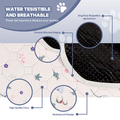 Oslianbok protector de jaula para perros, impermeable y fácil de limpiar.